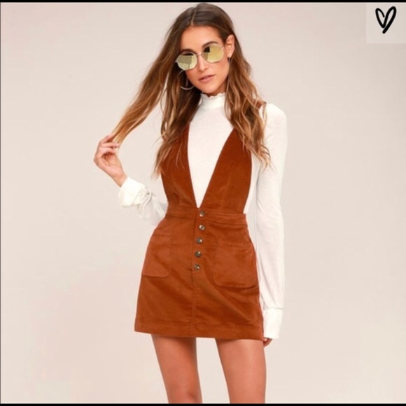 burnt orange jumper dress